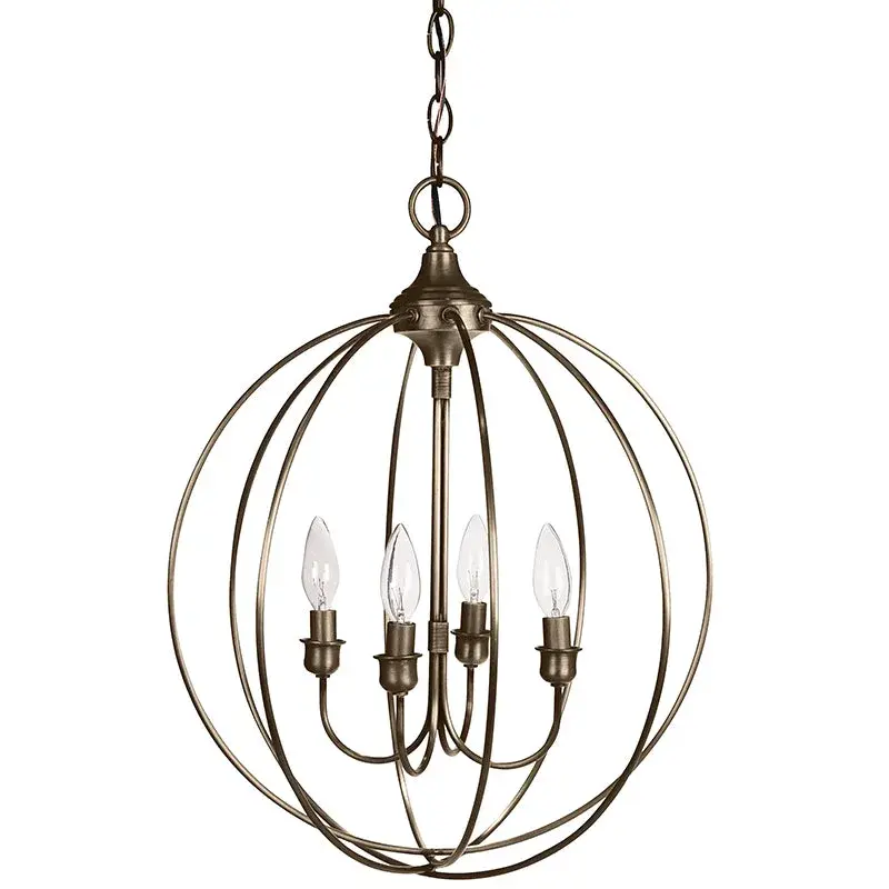 Four Light Hanging Lantern 60.00W/B/Candelabra - Image 3