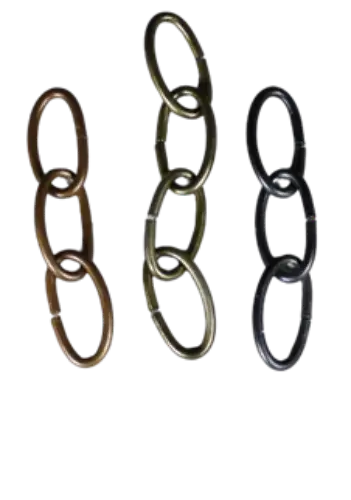 Steel Plated Chain. Sold in One Foot Sections.