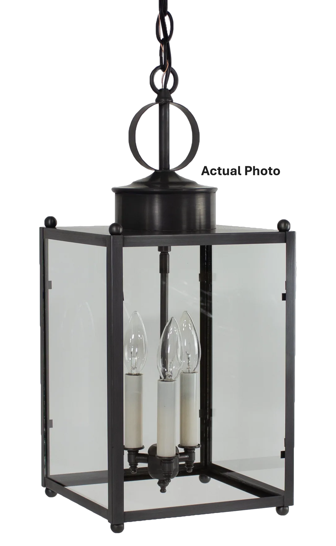 Three Light Hanging Lantern 60.00W/Candelabra