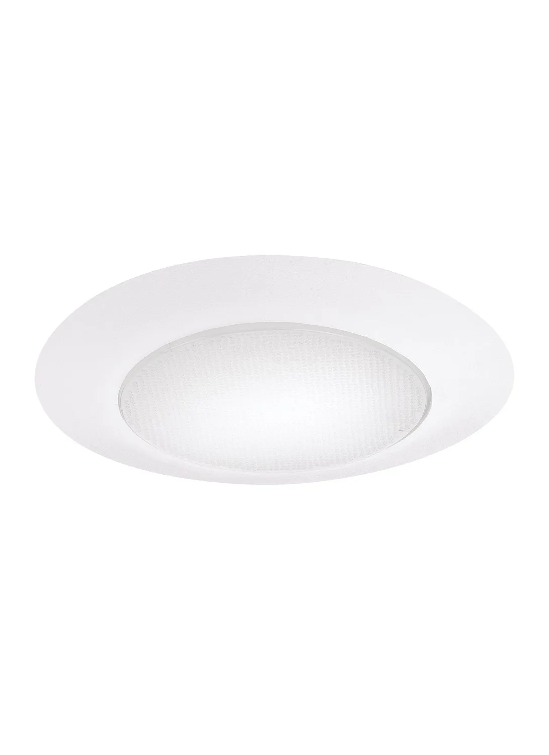 6" Recessed Shower Trim in White