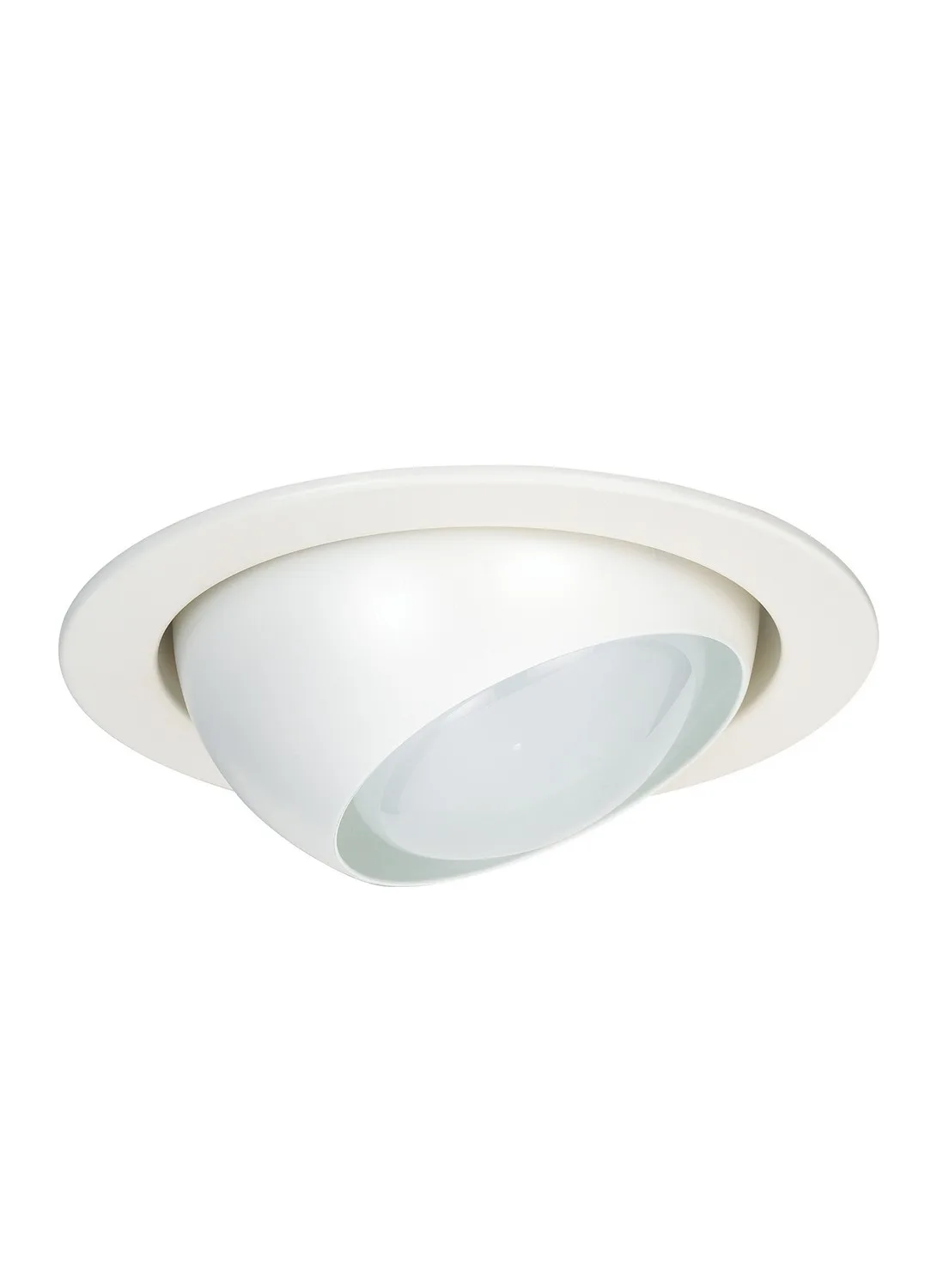 4" Eyeball Recessed Trim in White