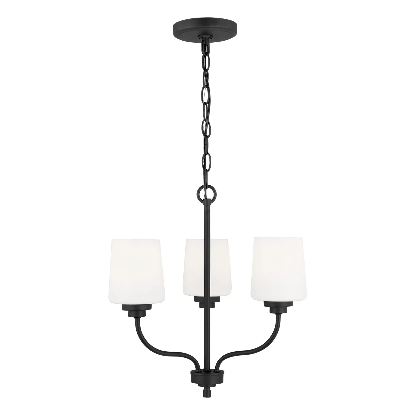 Windom 3-Light Chandelier in Midnight Black