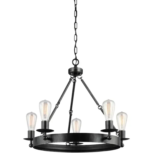 Five Light Chandelier 60.00W/A19/Medium