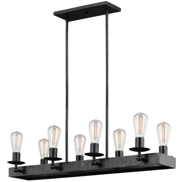 Eight Light Island Chandelier 60.00W/A19/Medium