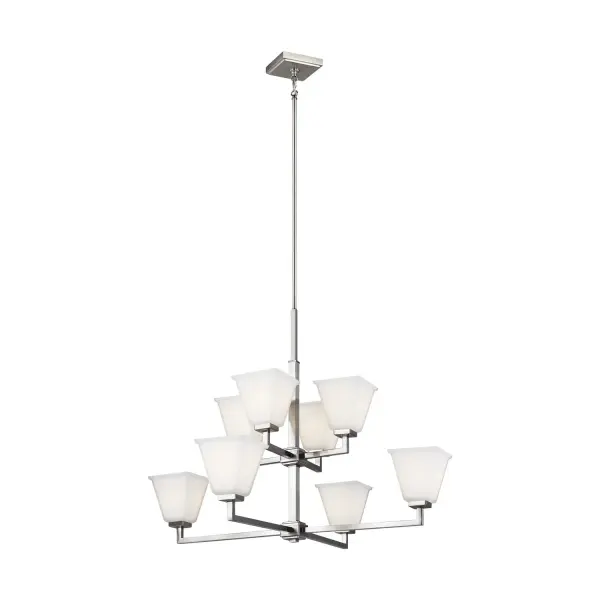 Eight Light Chandelier 75.00W/A19/Medium