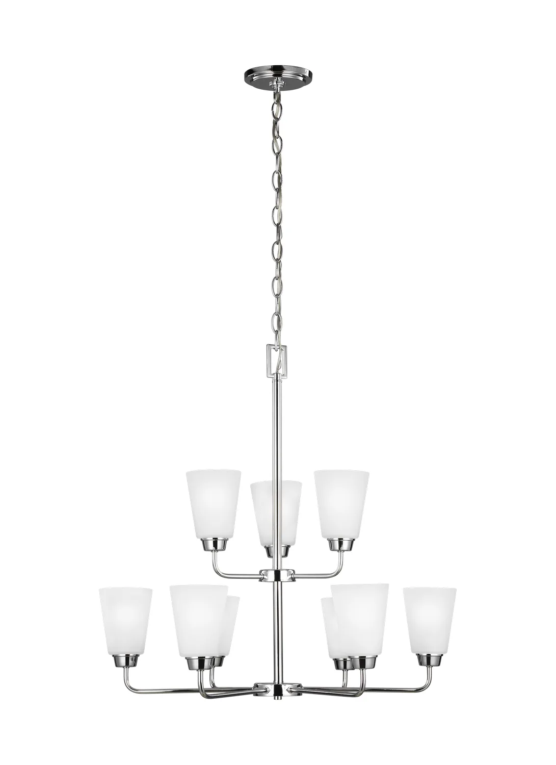 Kerrville 9-Light Chandelier in Chrome