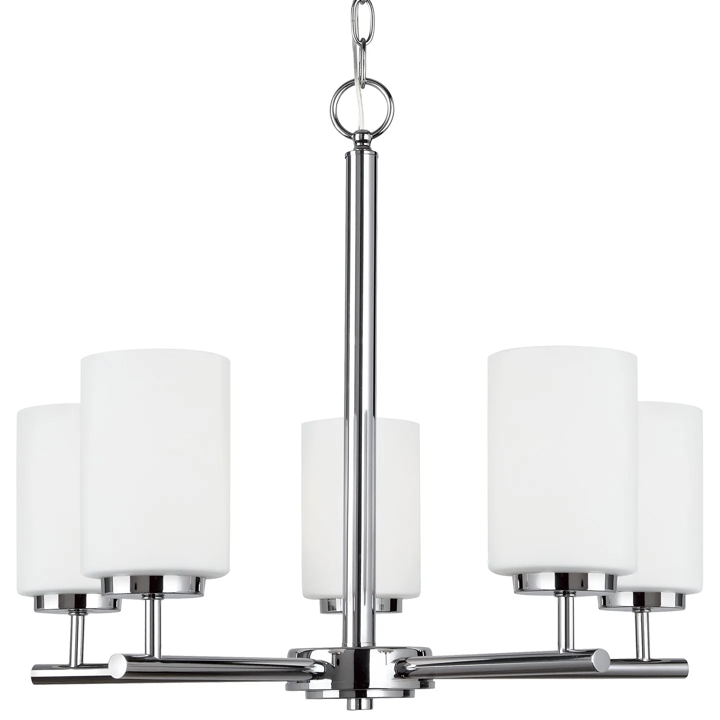 Oslo 5-Light Chandelier in Chrome