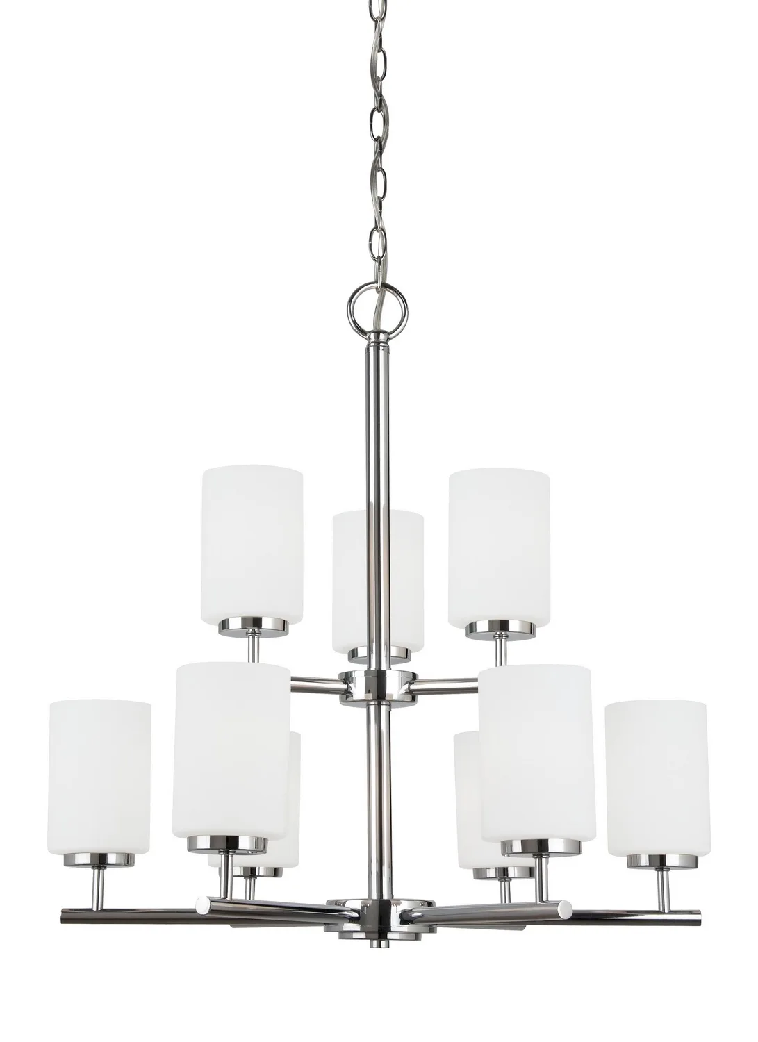 Oslo 9-Light Chandelier in Chrome