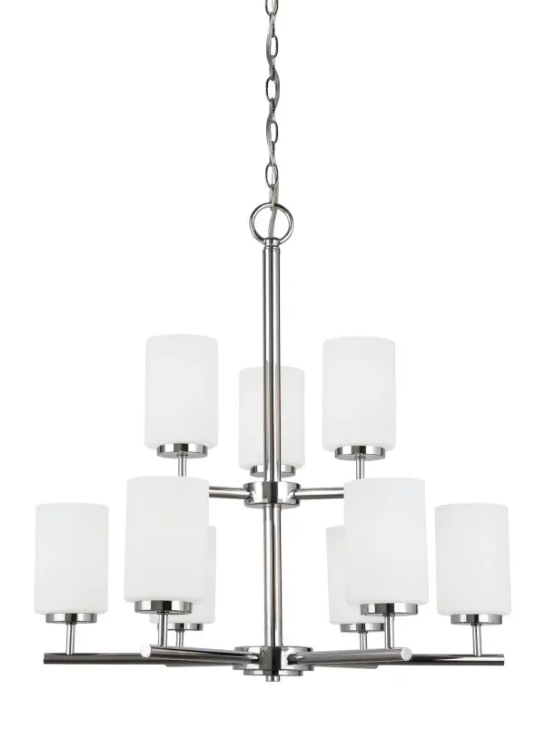 Nine Light Chandelier 60.00W/A19/Medium