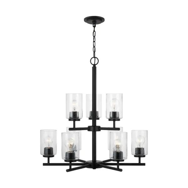 Nine Light Chandelier 60.00W/A19/Medium