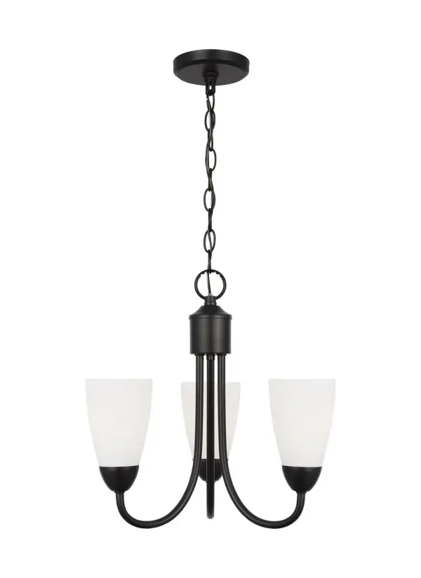 Three Light Chandelier 9.00W/A19/E26 Medium/800.00lm/3000K/90CRI
