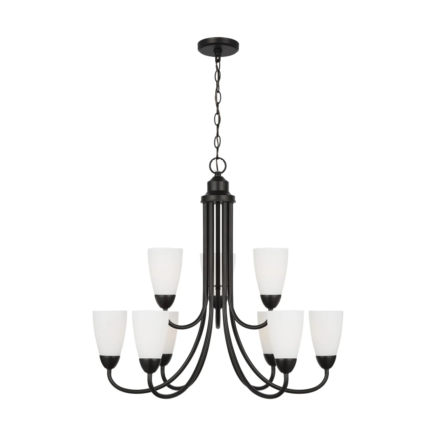 Seville 9-Light Chandelier in Midnight Black