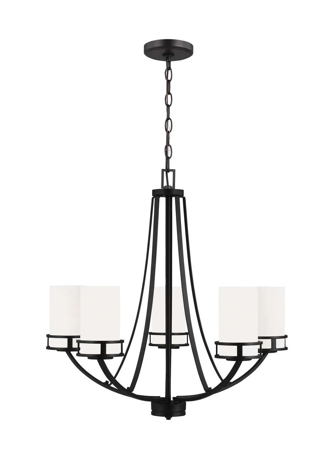Robie 5-Light Chandelier in Midnight Black