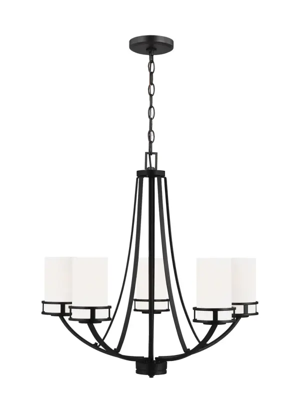 Five Light Chandelier 9.00W/A19/Medium/LED/800.00lm/3000K/90CRI
