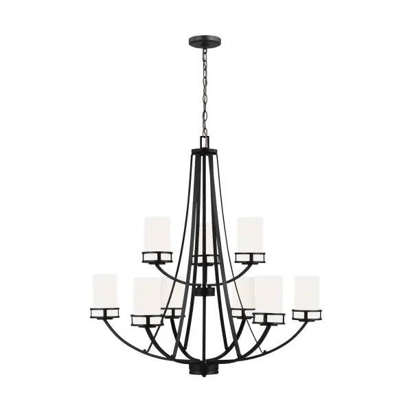 Nine Light Chandelier 75.00W/A19/Medium