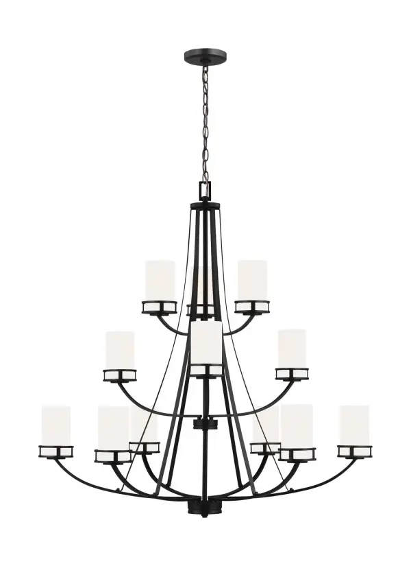 12 Light Chandelier 9.00W/A19/Medium/LED/800.00lm/3000K/90CRI
