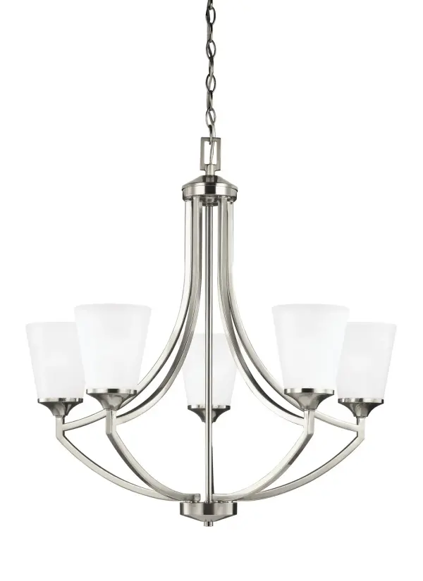 Five Light Chandelier 9.00W/A19/Medium/LED/800.00lm/3000K/90CRI