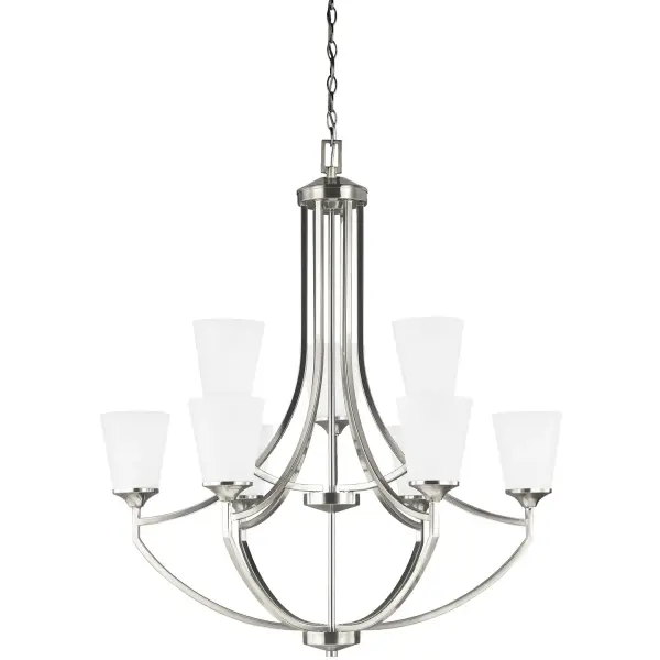 Nine Light Chandelier 9.00W/A19/Medium/LED/800.00lm/3000K/90CRI