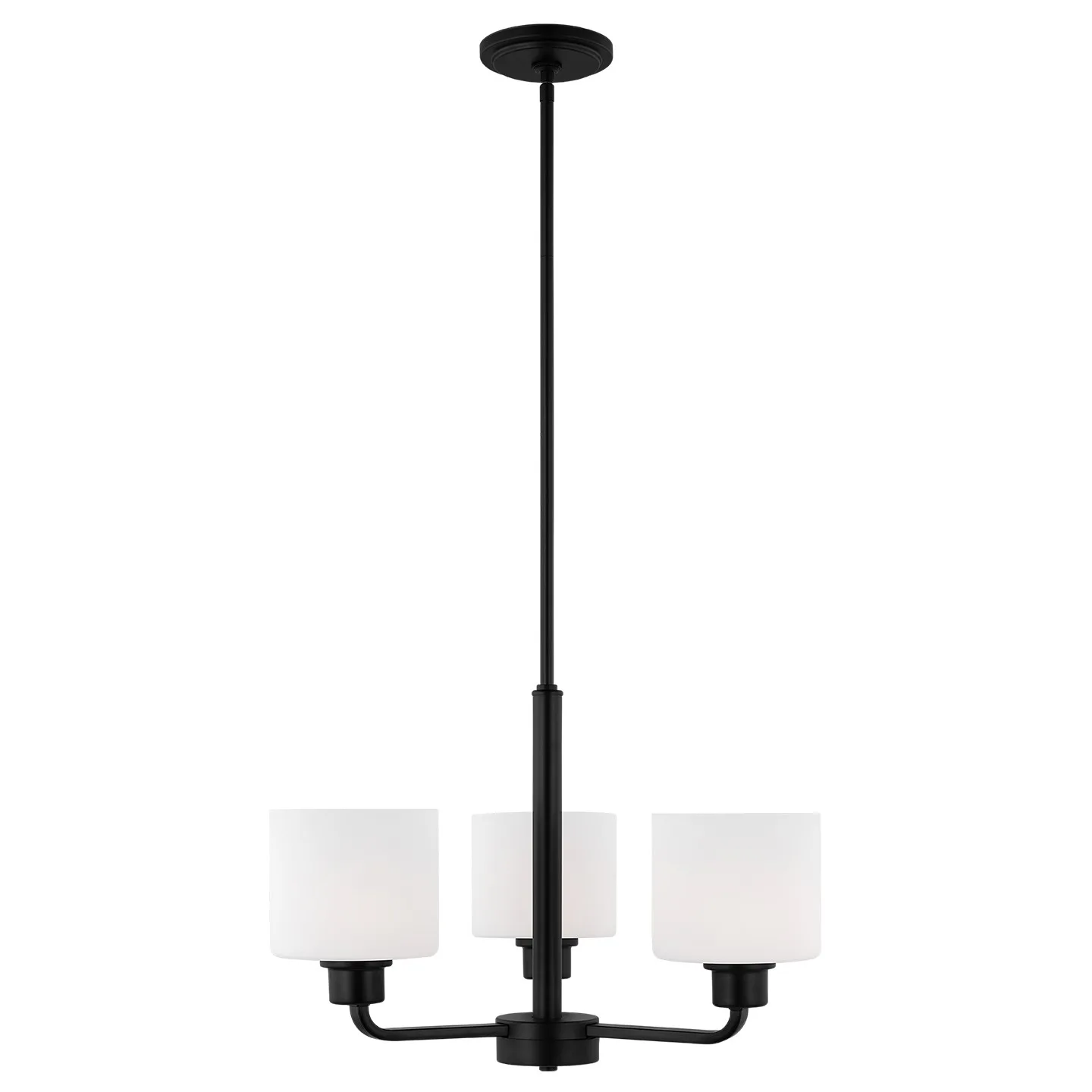 Canfield 3-Light Chandelier in Midnight Black