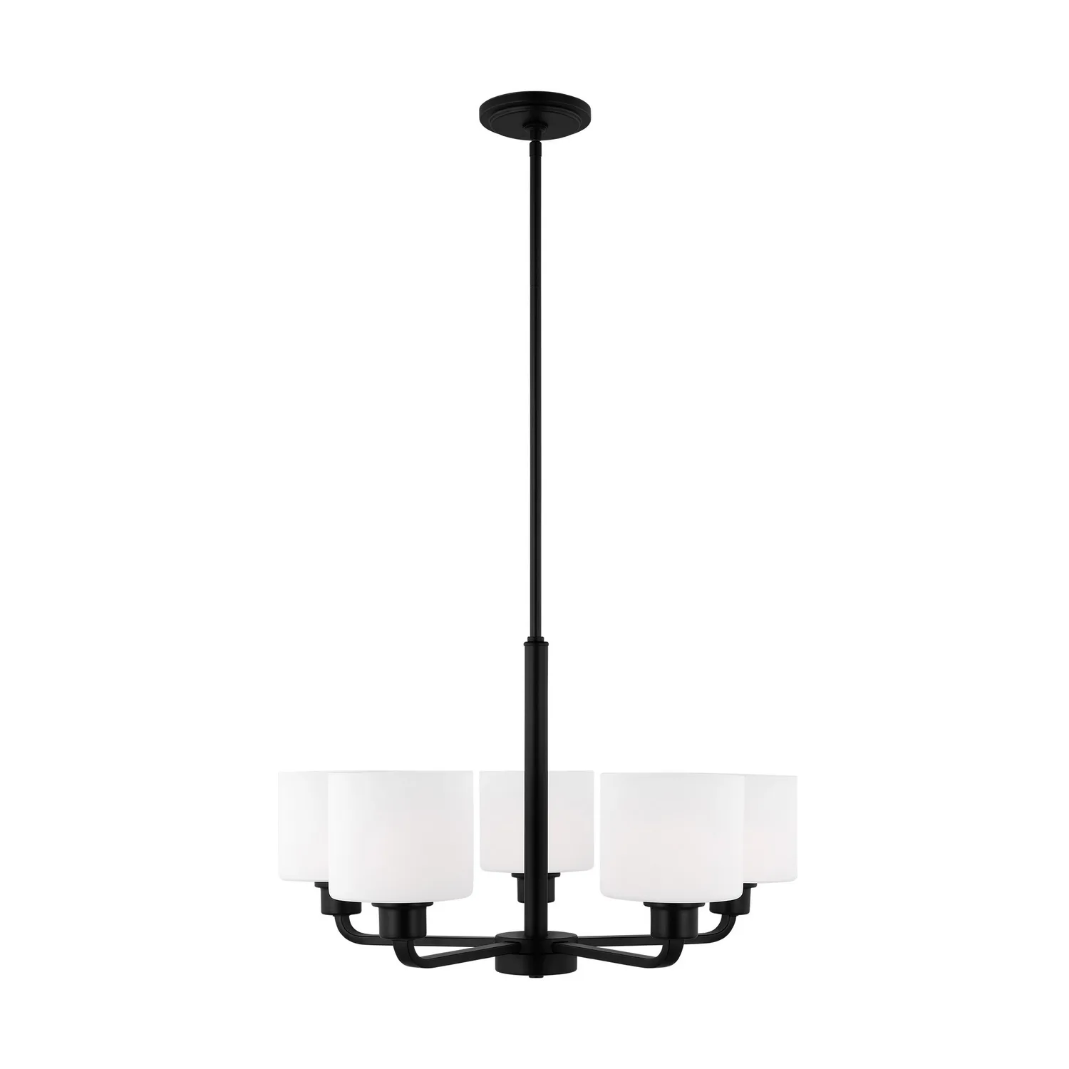Canfield 5-Light Chandelier in Midnight Black