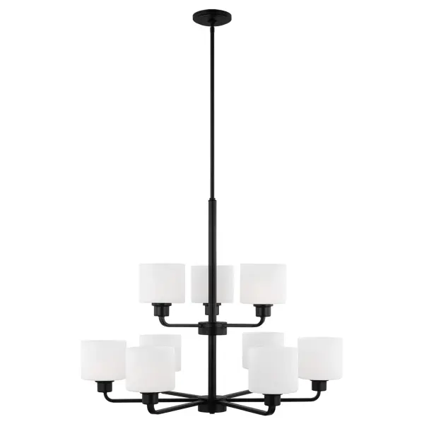 Nine Light Chandelier 75.00W/A19/Medium