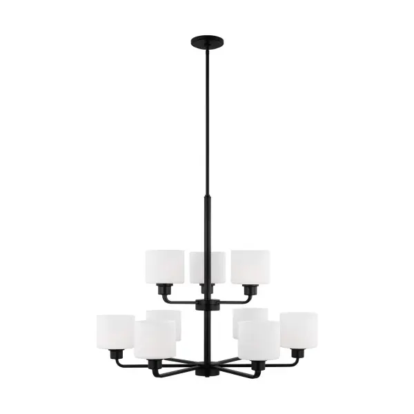 Nine Light Chandelier 9.00W/A19/Medium/800.00lm/3000K/90CRI