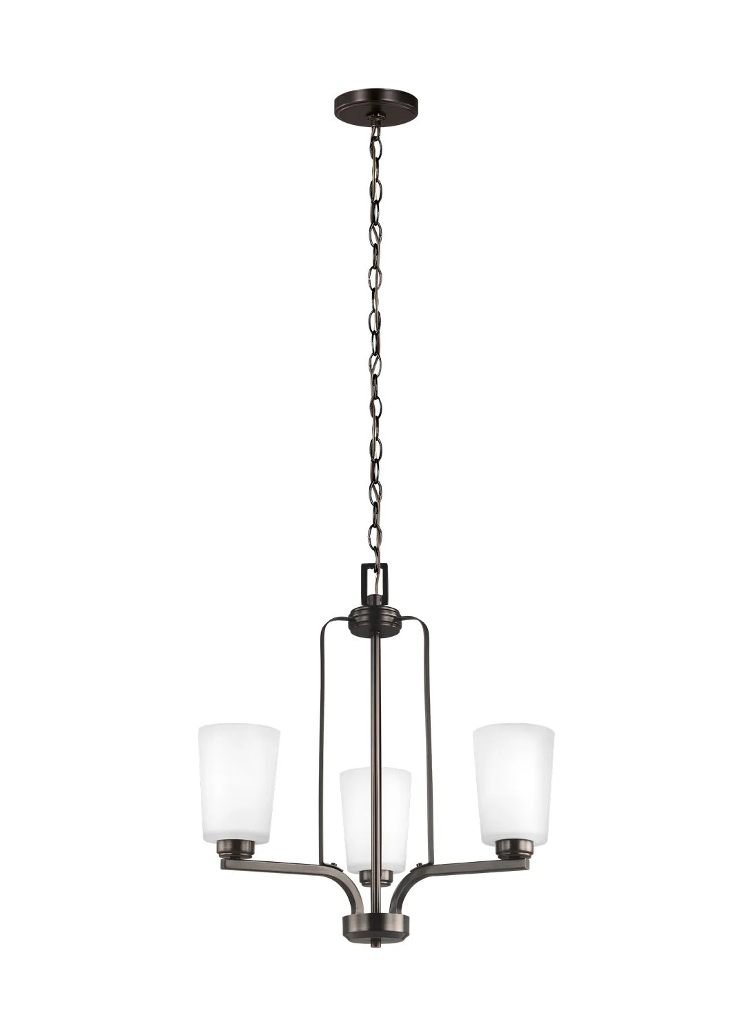 Franport 3-Light Chandelier in Bronze
