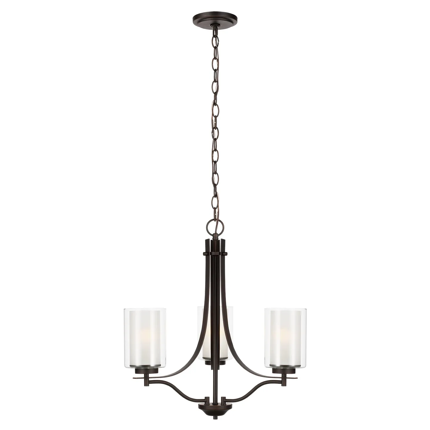 Elmwood Park 3-Light Chandelier in Bronze
