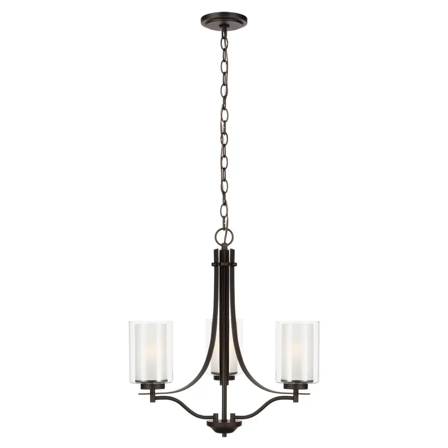 Elmwood Park 3-Light Chandelier in Bronze