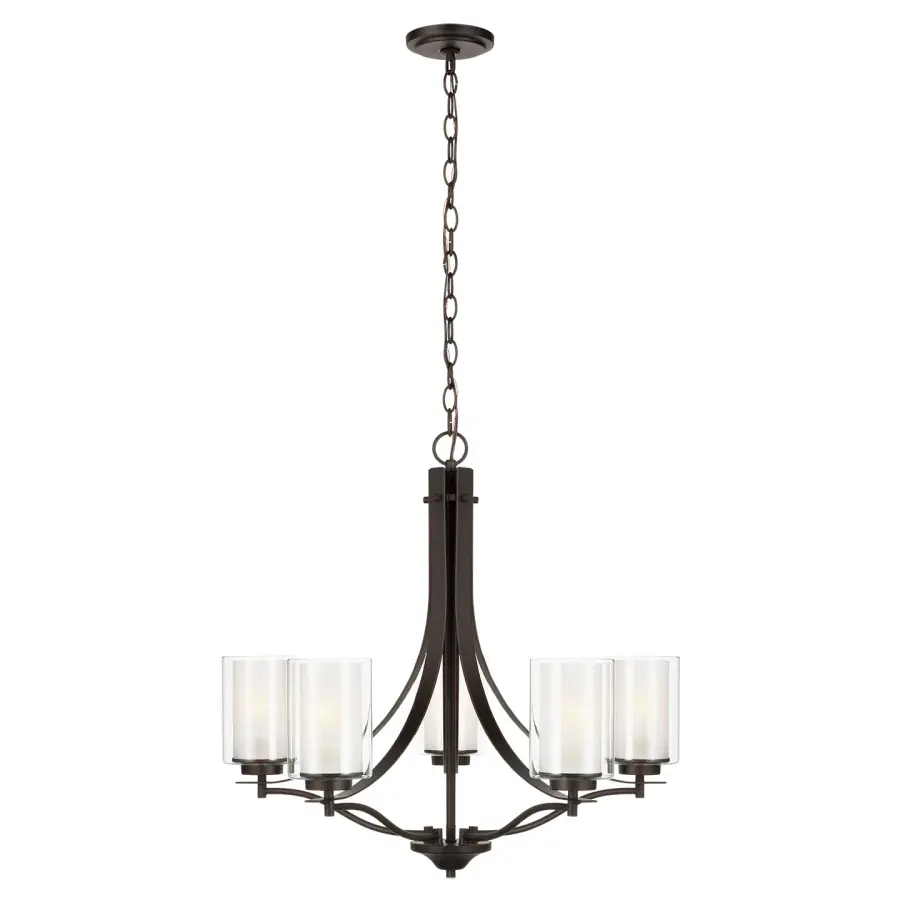 Elmwood Park 5-Light Chandelier in Bronze