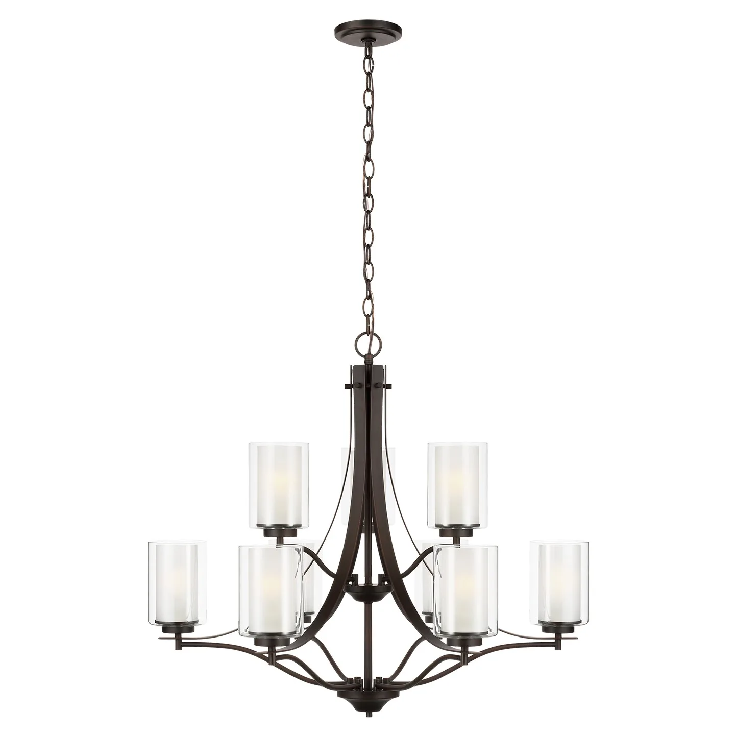 Elmwood Park 9-Light Chandelier in Bronze