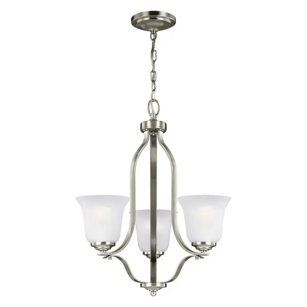 Three Light Chandelier 9.00W/A19/Medium/LED/800.00lm/3000K/90CRI