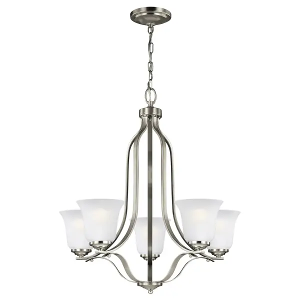 Five Light Chandelier 100.00W/A19/Medium