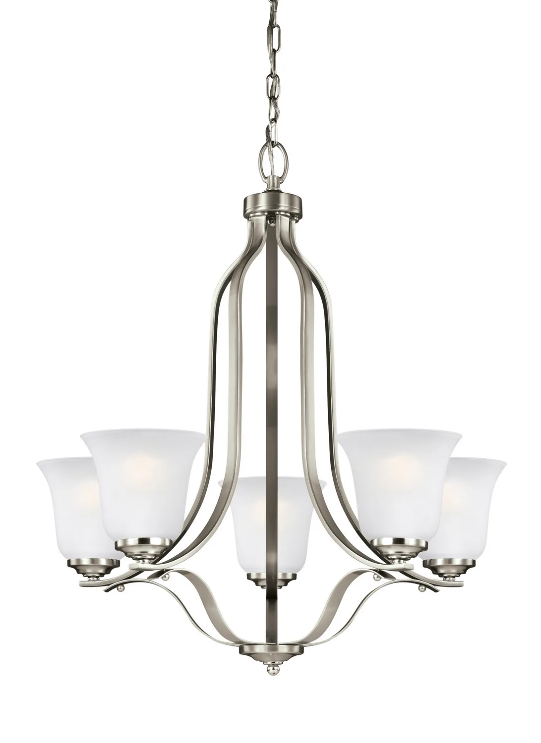 Emmons 5-Light Chandelier in Brushed Nickel