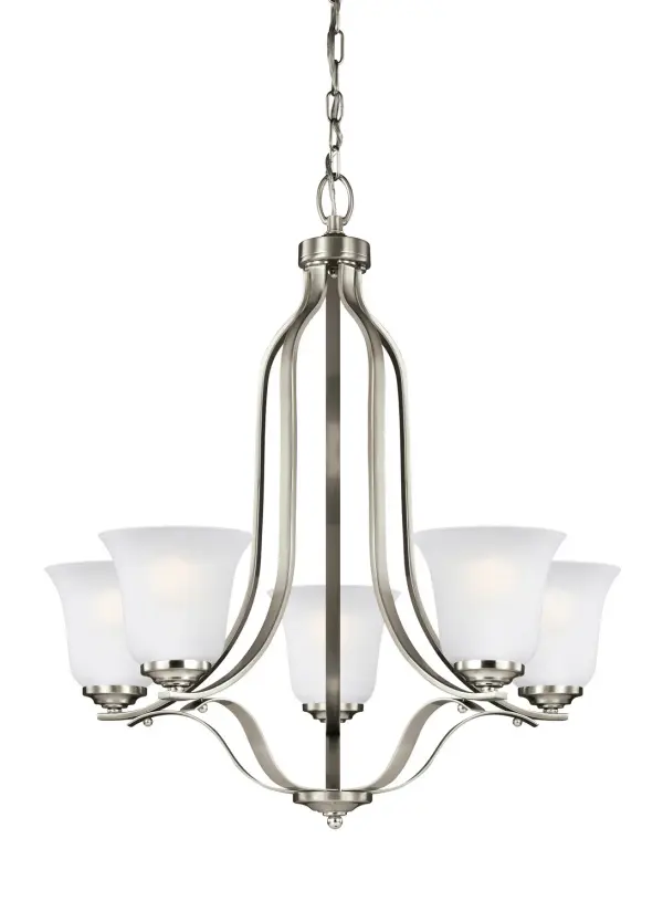 Five Light Chandelier 9.00W/A19/Medium/LED/800.00lm/3000K/90CRI
