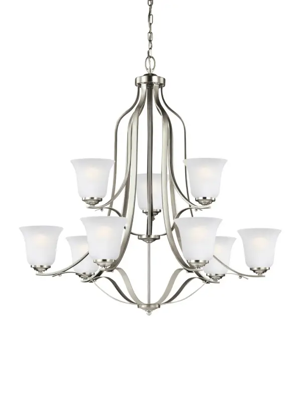 Nine Light Chandelier 9.00W/A19/Medium/LED/800.00lm/3000K/90CRI