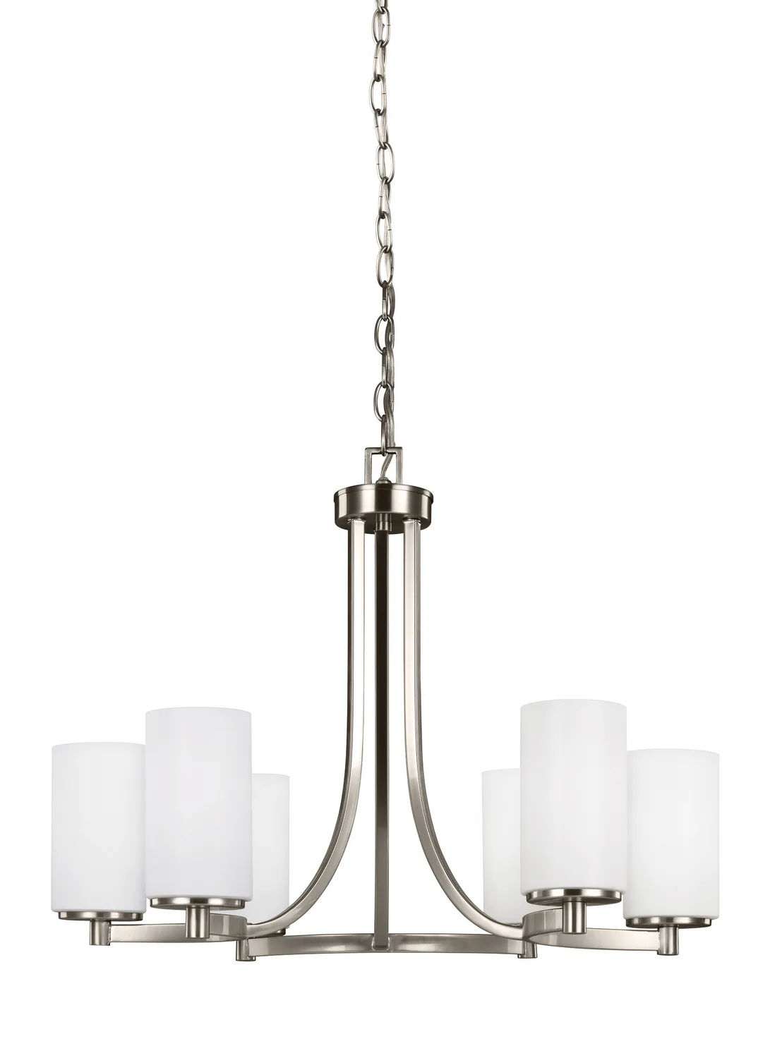 Hettinger 6-Light Chandelier in Brushed Nickel