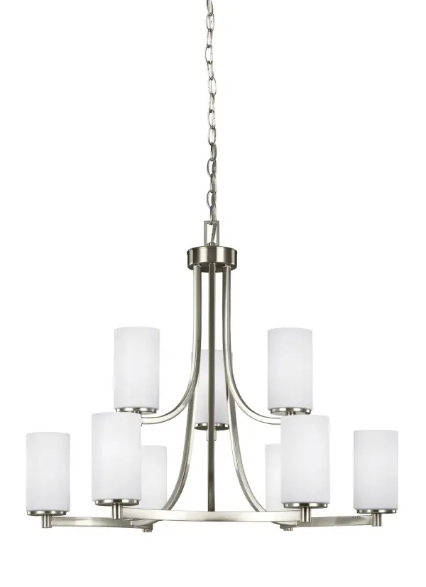 Nine Light Chandelier 9.00W/A19/Medium/LED/800.00lm/3000K/90CRI