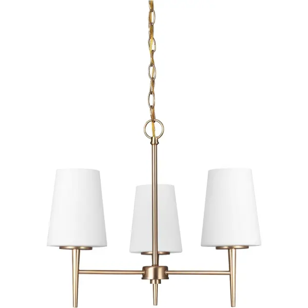 Three Light Chandelier 100.00W/A19/Medium