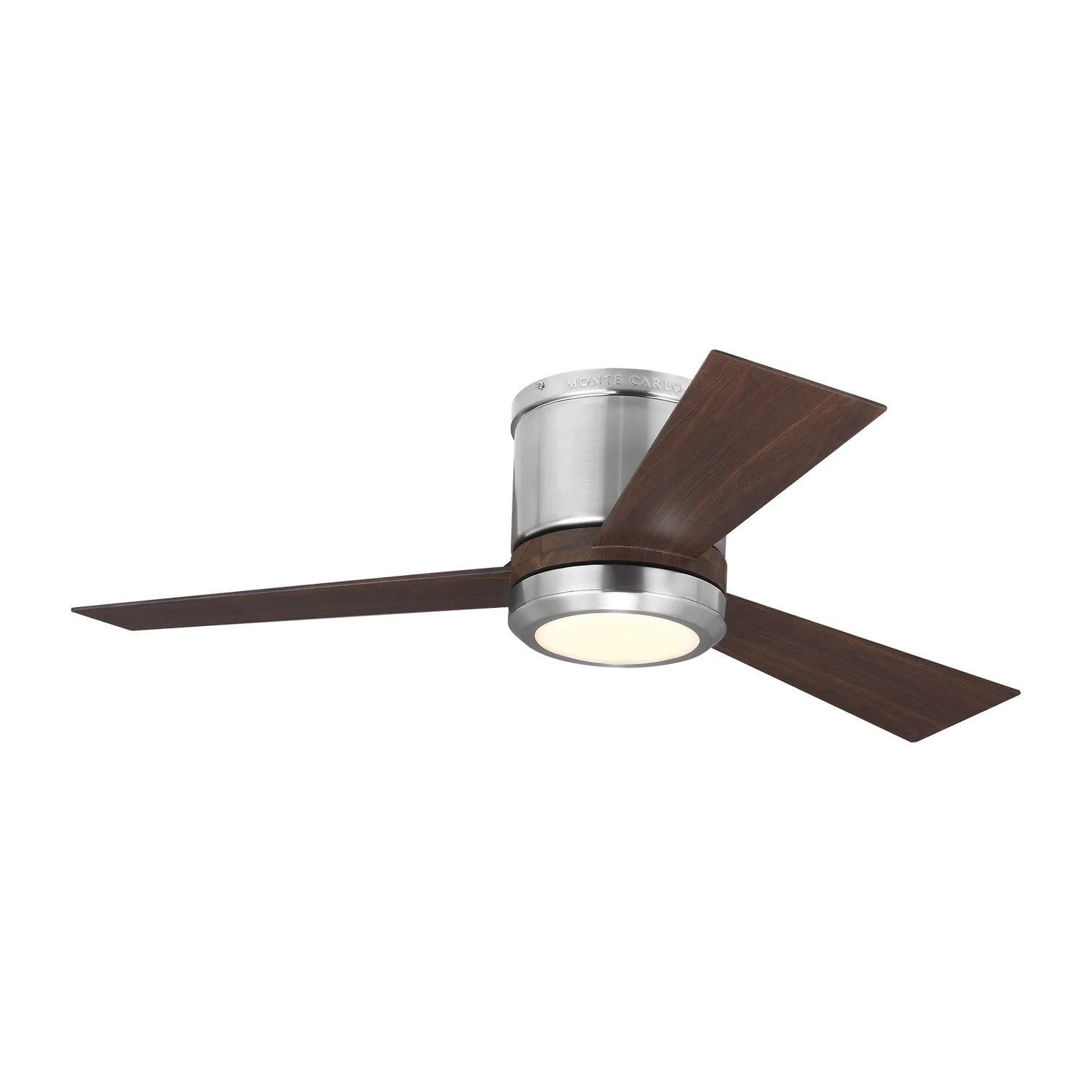 Clarity 42" Ceiling Fan in Brushed Steel
