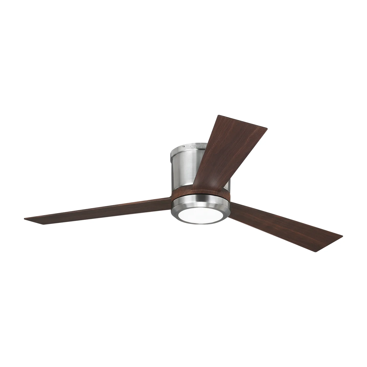 Clarity 52" Ceiling Fan in Brushed Steel