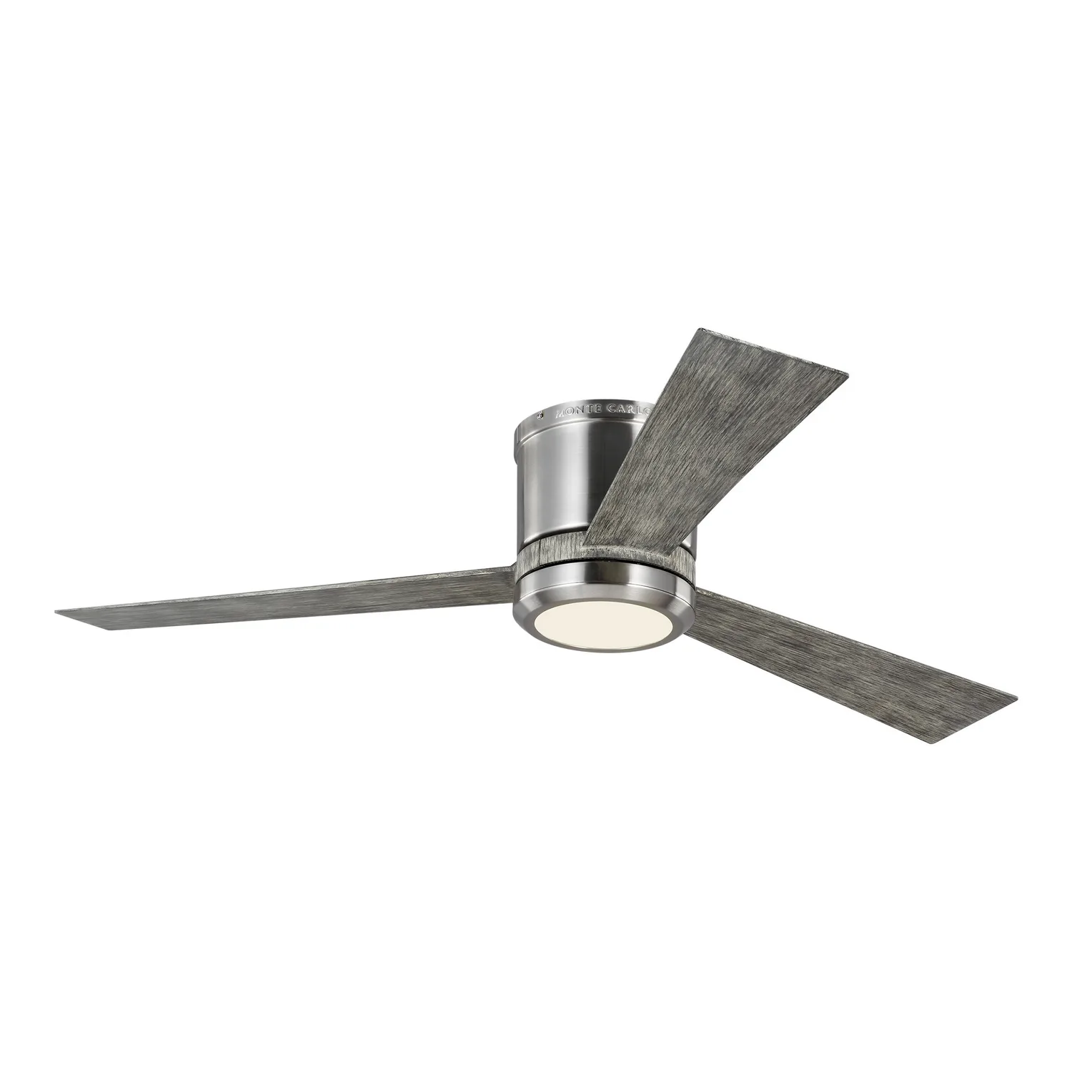 Clarity 52" Ceiling Fan in Brushed Steel