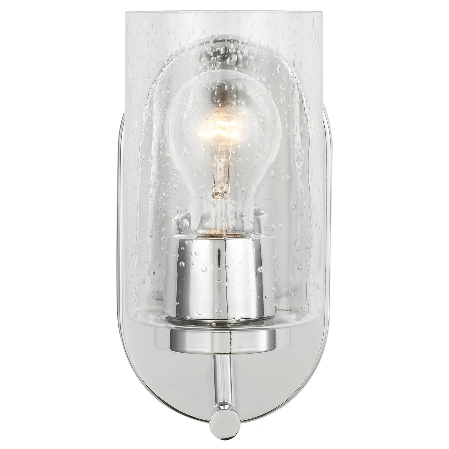 Oslo One Light Wall Sconce in Chrome