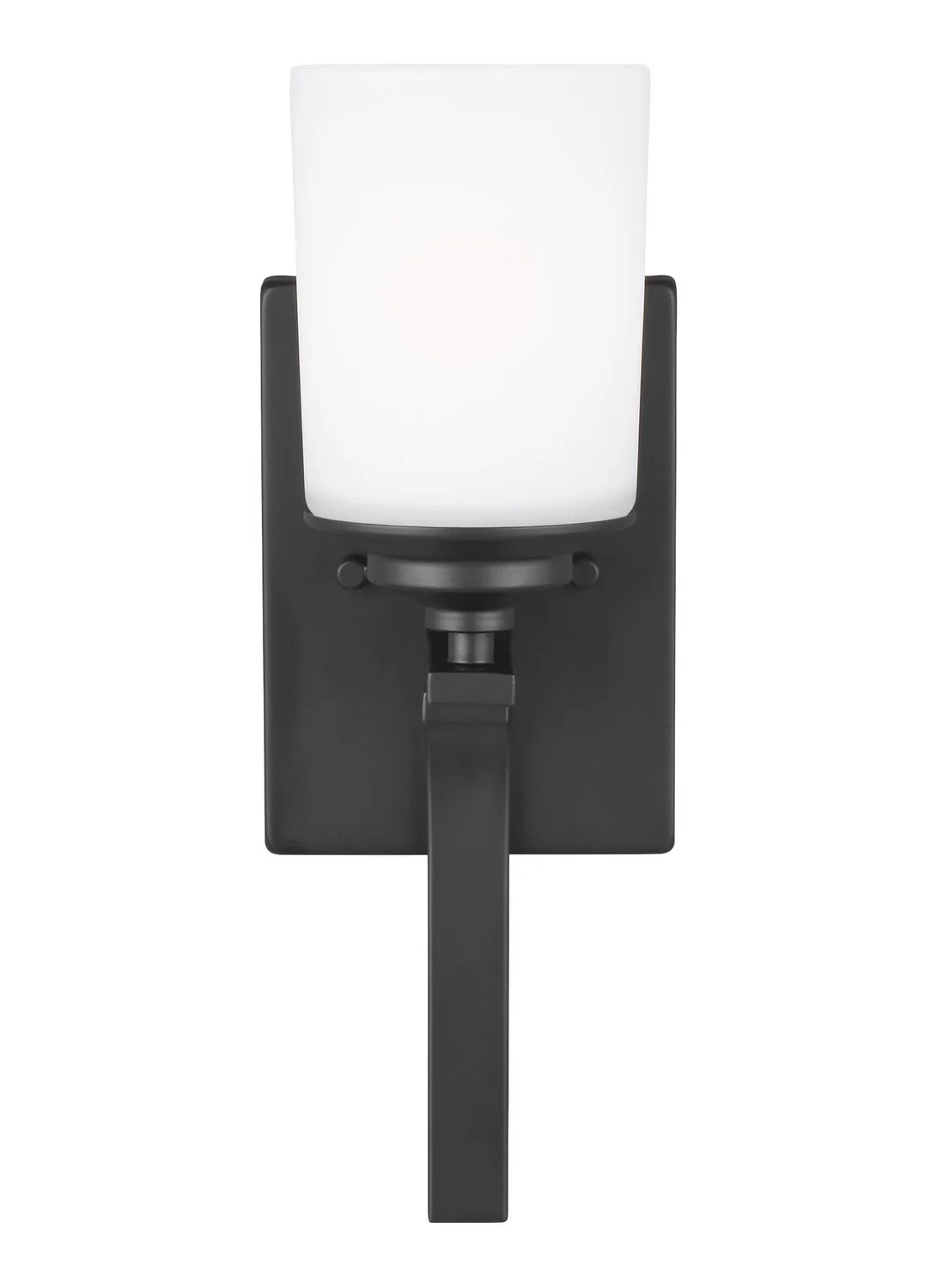 Kemal One Light Wall Sconce in Midnight Black
