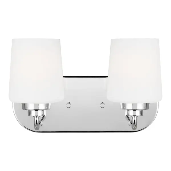 Collection: Windom Rooms: Bathroom, Bedroom, Entry Room/Hallway Finish: Chrome Glass: Etched / White Inside Width: 12.00" Height: 7.50" Weight: 2.20 lb Extension from Wall: 6.63" Wire: 6.5" Black/White Canopy: DP:0.875'' W:12'' H:4.625'' OB UP:5 3/16'' OB DOWN:2 5/16'' Oval Bulbs Included Number of Bulbs: 2 Maximum Wattage: 9.00 W Bulb Type: A19 Bulb Base: Medium Light Output: 800.00 lm Color Temperature: 3000 K CRI: 90 Voltage: 120.00 V Material: Steel Country of Origin: China Safety Listing: ETL Safety Rating: Damp Energy Star Title 24 Spec Sheet Instructions