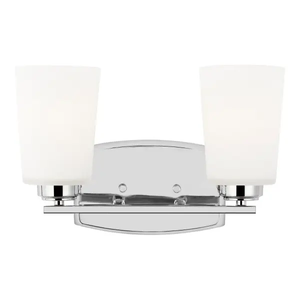 Collection: Franport Rooms: Bathroom, Bedroom, Entry Room/Hallway Finish: Chrome Glass: Etched / White Inside Width: 13.25" Height: 8.25" Weight: 3.81 lb Extension from Wall: 6.25" Wire: 6.5" Black/White Canopy: DP:1'' W:8'' H:5'' OB UP:5.75'' OB DOWN:2.5'' Rectangular Bulbs Included Number of Bulbs: 2 Maximum Wattage: 9.00 W Bulb Type: A19 Bulb Base: Medium Light Output: 800.00 lm Color Temperature: 3000 K CRI: 90 Voltage: 120.00 V Material: Steel Country of Origin: Vietnam Safety Listing: cETL Safety Rating: Damp Energy Star Title 24 Spec Sheet Instructions