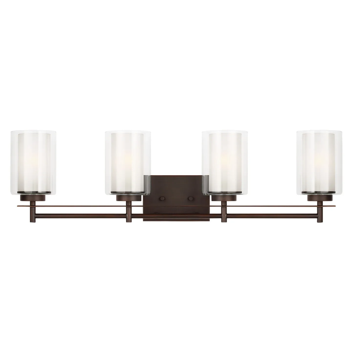 Elmwood Park Four Light Bath Vanity in Bronze