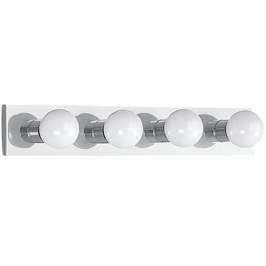 Center Stage 4-Light Bath Vanity in Chrome
