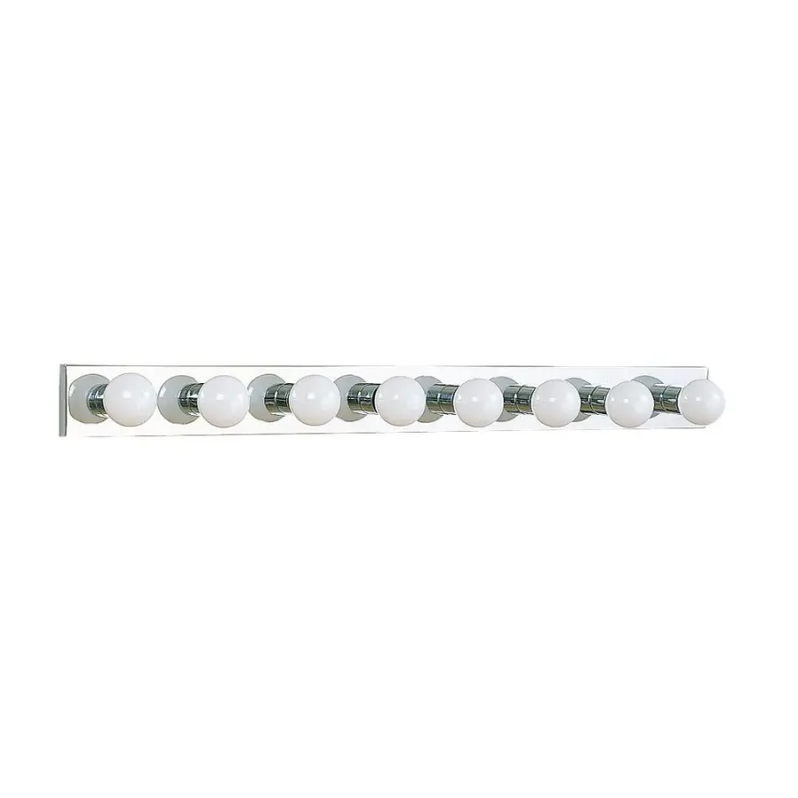 Center Stage 8-Light Bath Vanity in Chrome