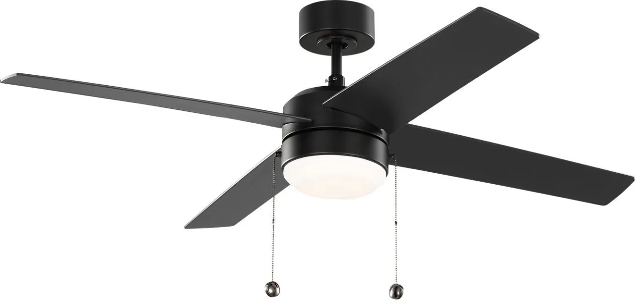 Loni 52" Ceiling Fan in Midnight Black